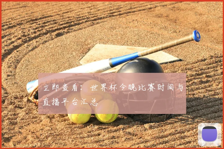 立即查看:世界杯今晚比赛时间与直播平台汇总